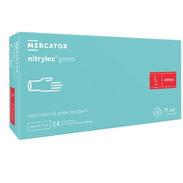 Manusi Nitril Nepudrate VERDE - 100buc Marimea M
