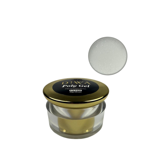 POLYGEL Milky White Glitter - 37